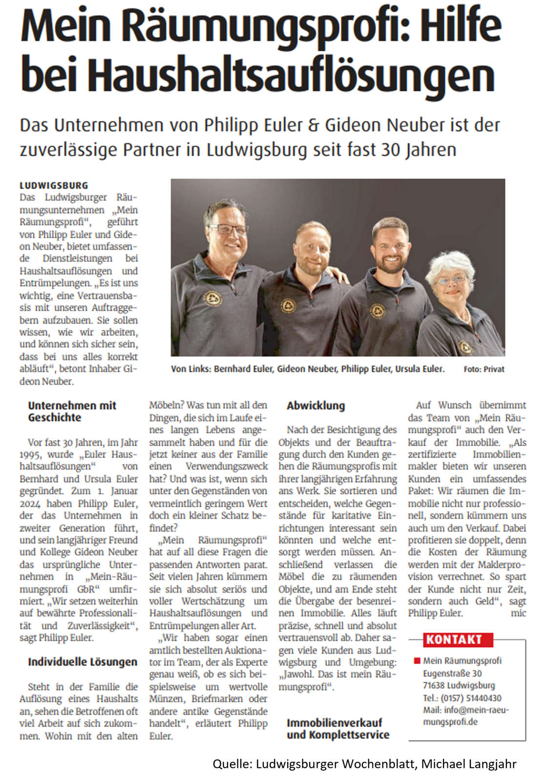 Zeitungsartikel 04.07.2024